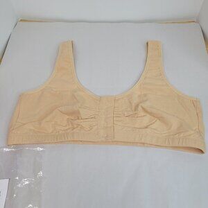 New Dream Products Snap Front Closure Bra Nude XXL (46-48)
